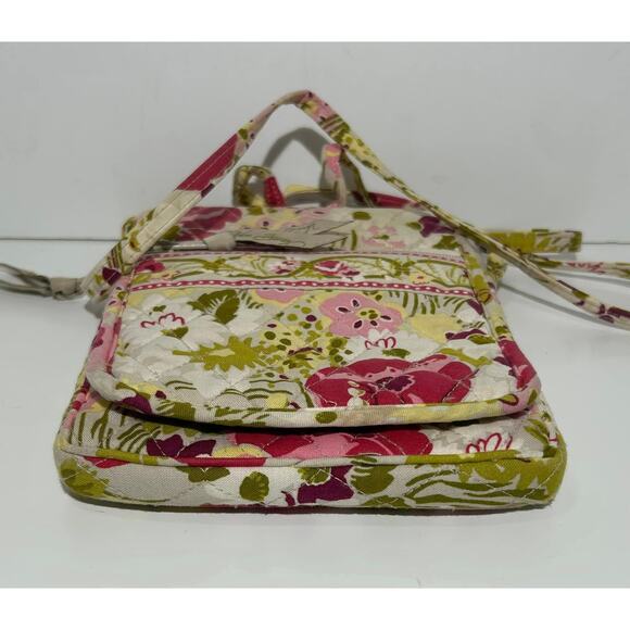 Vera Bradley MAKE ME BLUSH Mini Hipster Crossbody Handbag Quilted Ivory Floral - Picture 4 of 7